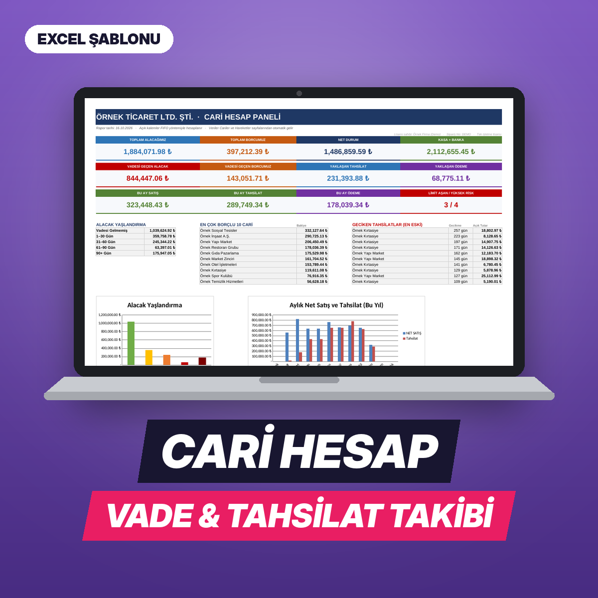 Cari Hesap & Vade Takip Programı