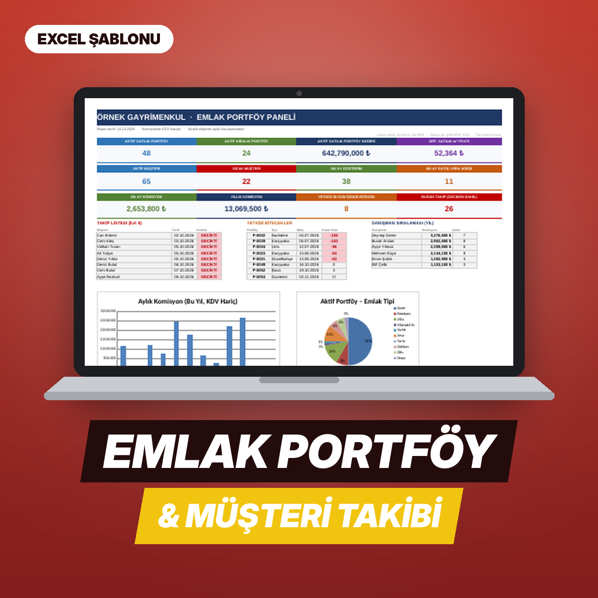 Emlak Portföy & Müşteri Takip Programı