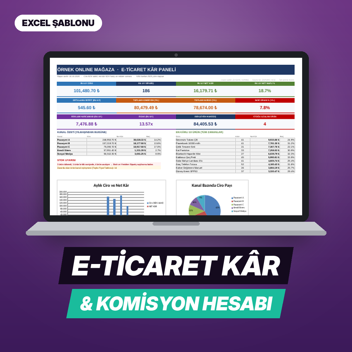 E-Ticaret Kâr & Komisyon Hesaplama Programı