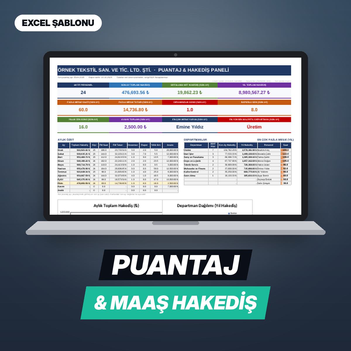 Personel Puantaj & Maaş Hakediş