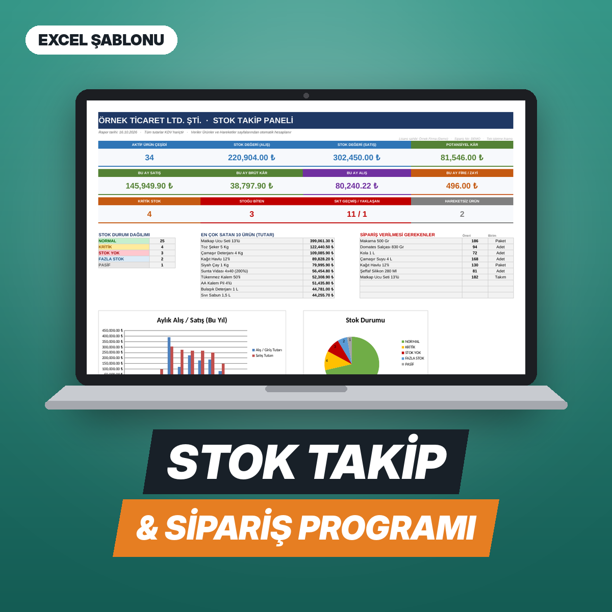 Stok Takip & Sipariş Programı