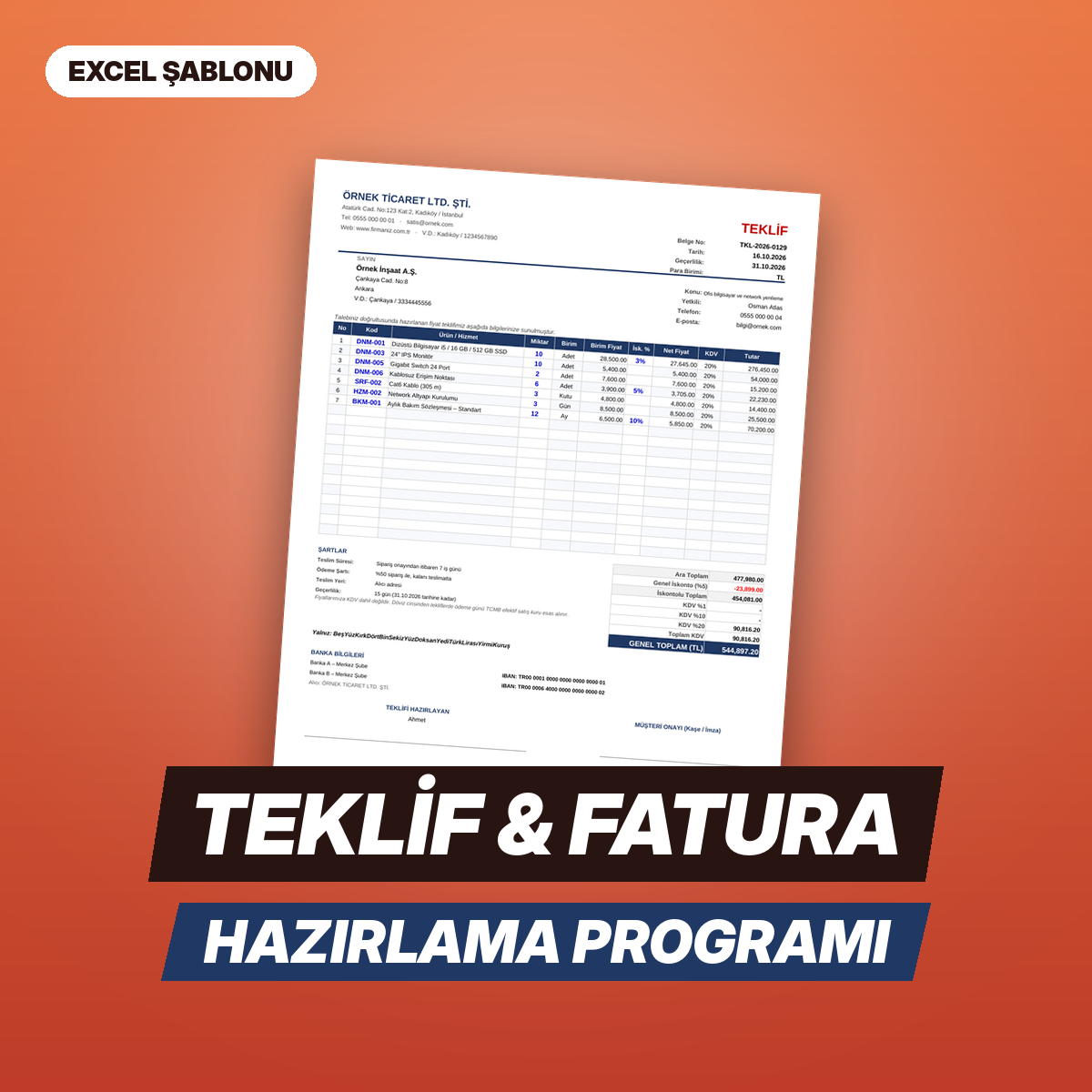 Teklif & Fatura Hazırlama Programı